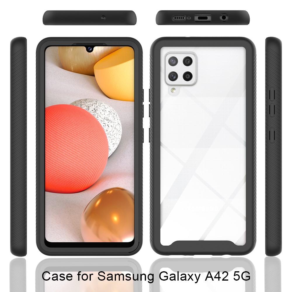 Coque de couverture complète Samsung Galaxy A42, Noir
