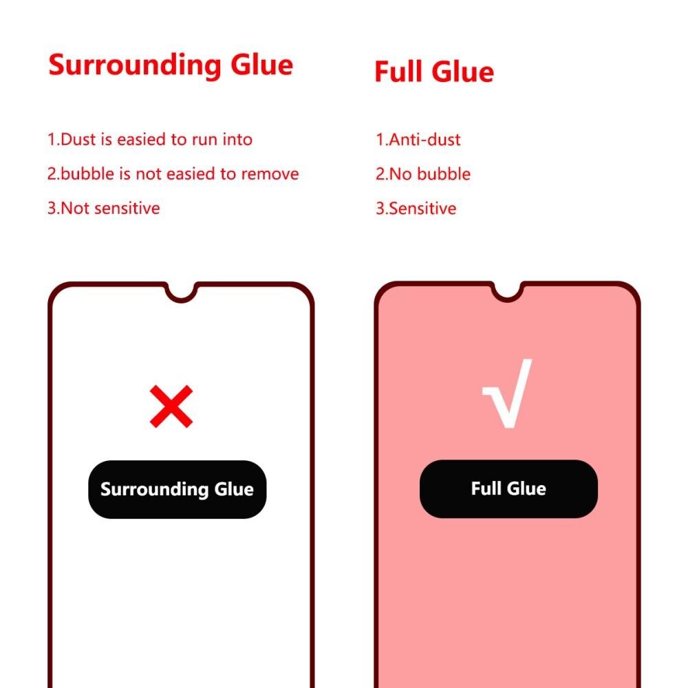 Full Glue Tempered Glass Samsung Galaxy A70 Noir
