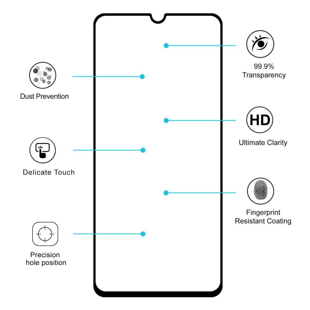 Full Glue Tempered Glass Samsung Galaxy A70 Noir