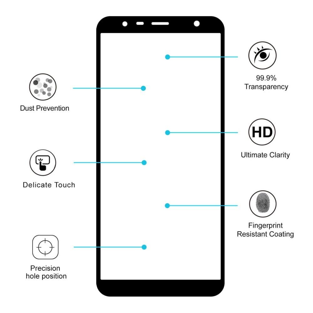 Full Glue Tempered Glass Samsung Galaxy J4 Plus 2018 Noir