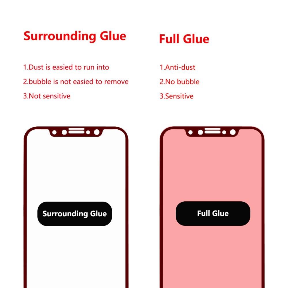 Full Glue Tempered Glass iPhone X/XS Noir