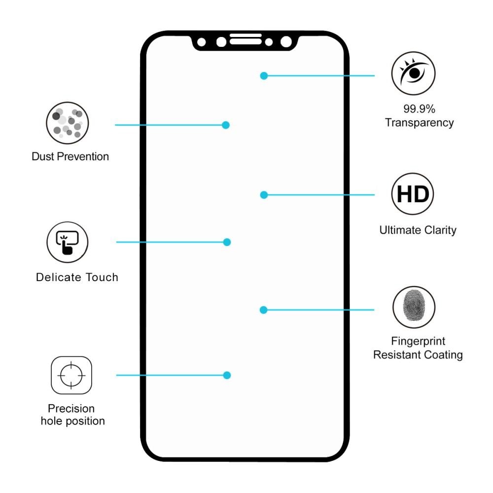 Full Glue Tempered Glass iPhone X/XS Noir