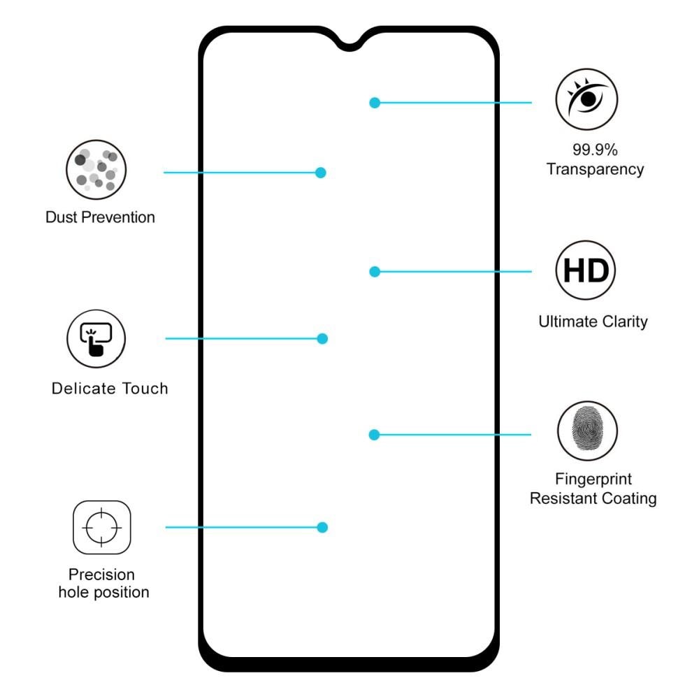 Full Glue Tempered Glass OnePlus 7/6T Noir