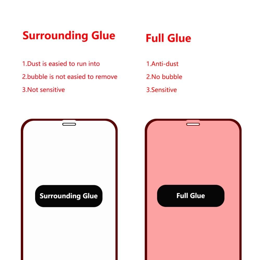 Full Glue Tempered Glass iPhone XR Noir