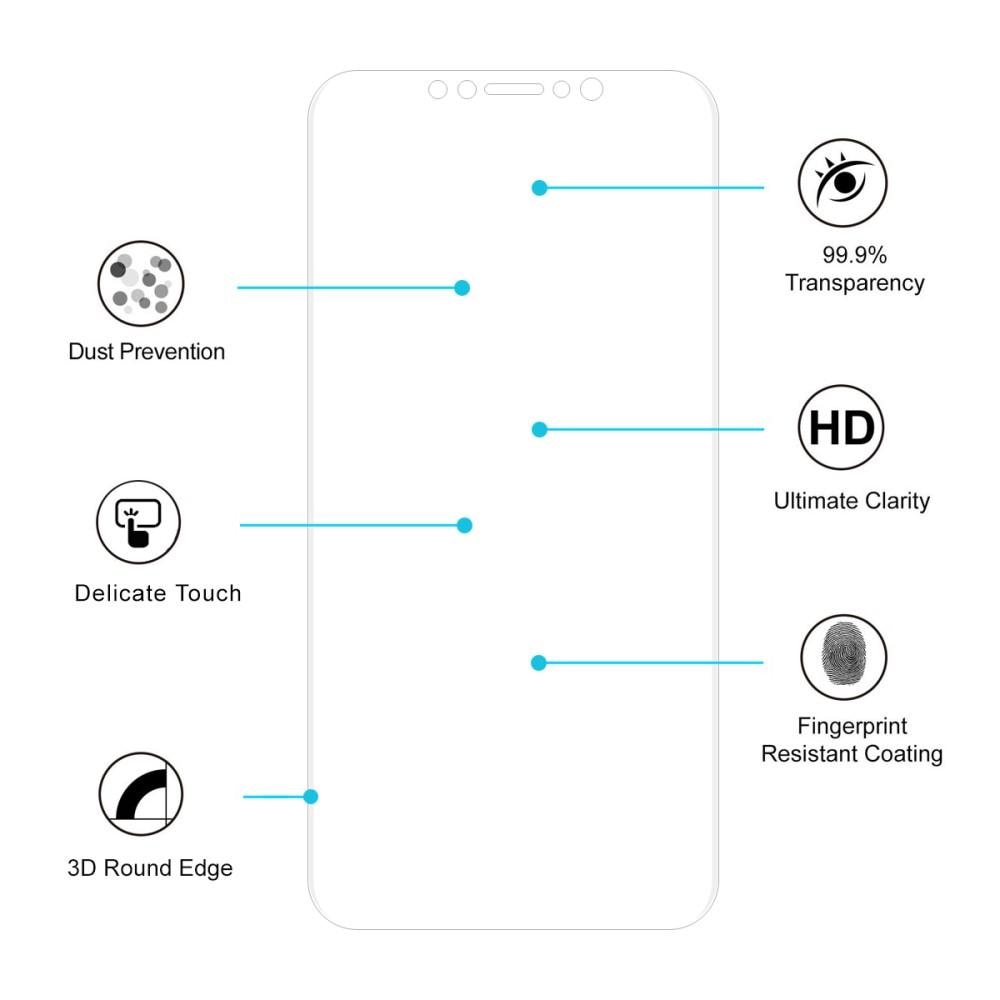 Protecteur d'écran incurve a couverture complète iPhone XS Max/11 Pro Max