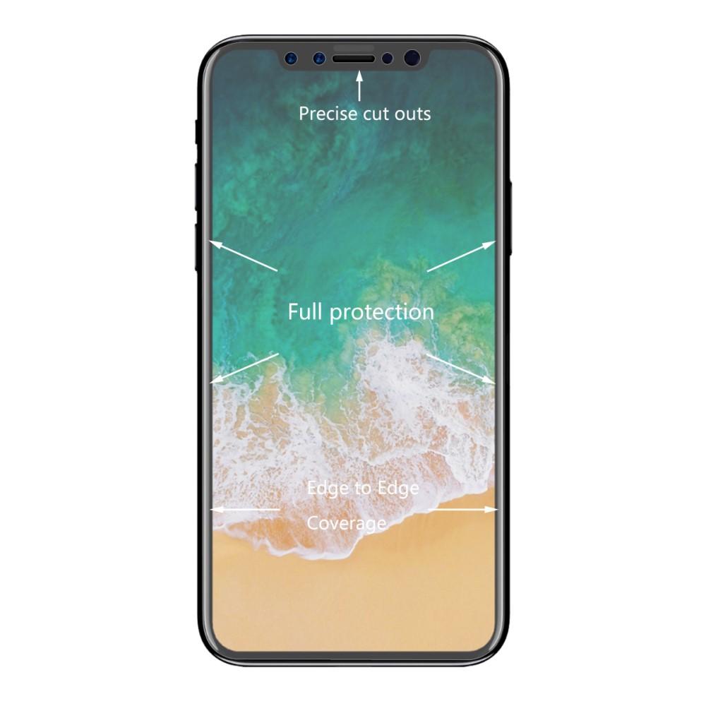 Protecteur d'écran incurve a couverture complète iPhone X/XS