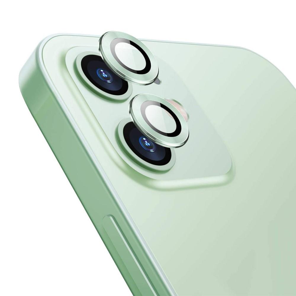 Protecteur d'objectif aluminium verre trempé iPhone 12/12 Mini Vert