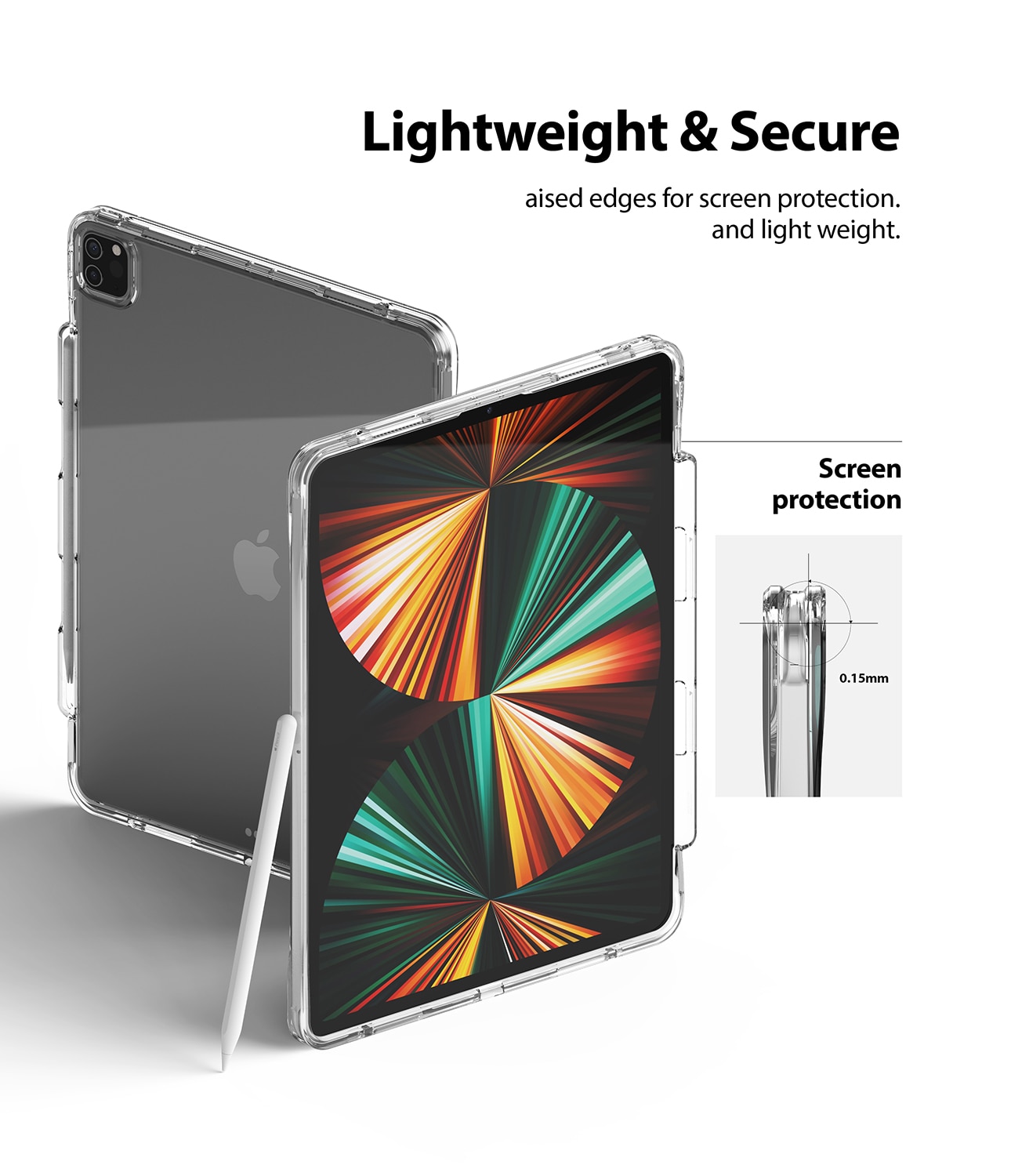 Coque Fusion Plus iPad Pro 12.9 5th Gen (2021), Clear
