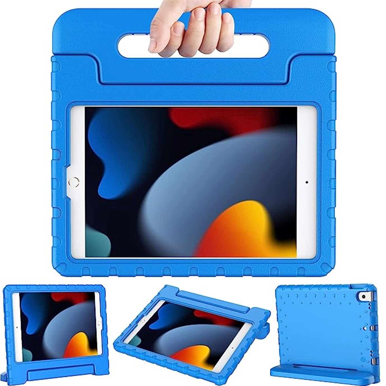 Coque antichoc pour enfants iPad 10.2 9th Gen (2021), bleu