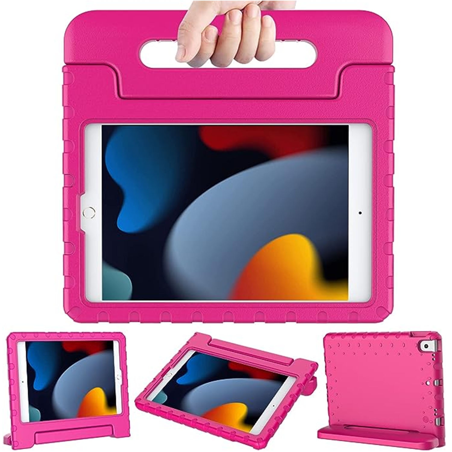 Coque antichoc pour enfants iPad 10.2 7th Gen (2019), rose