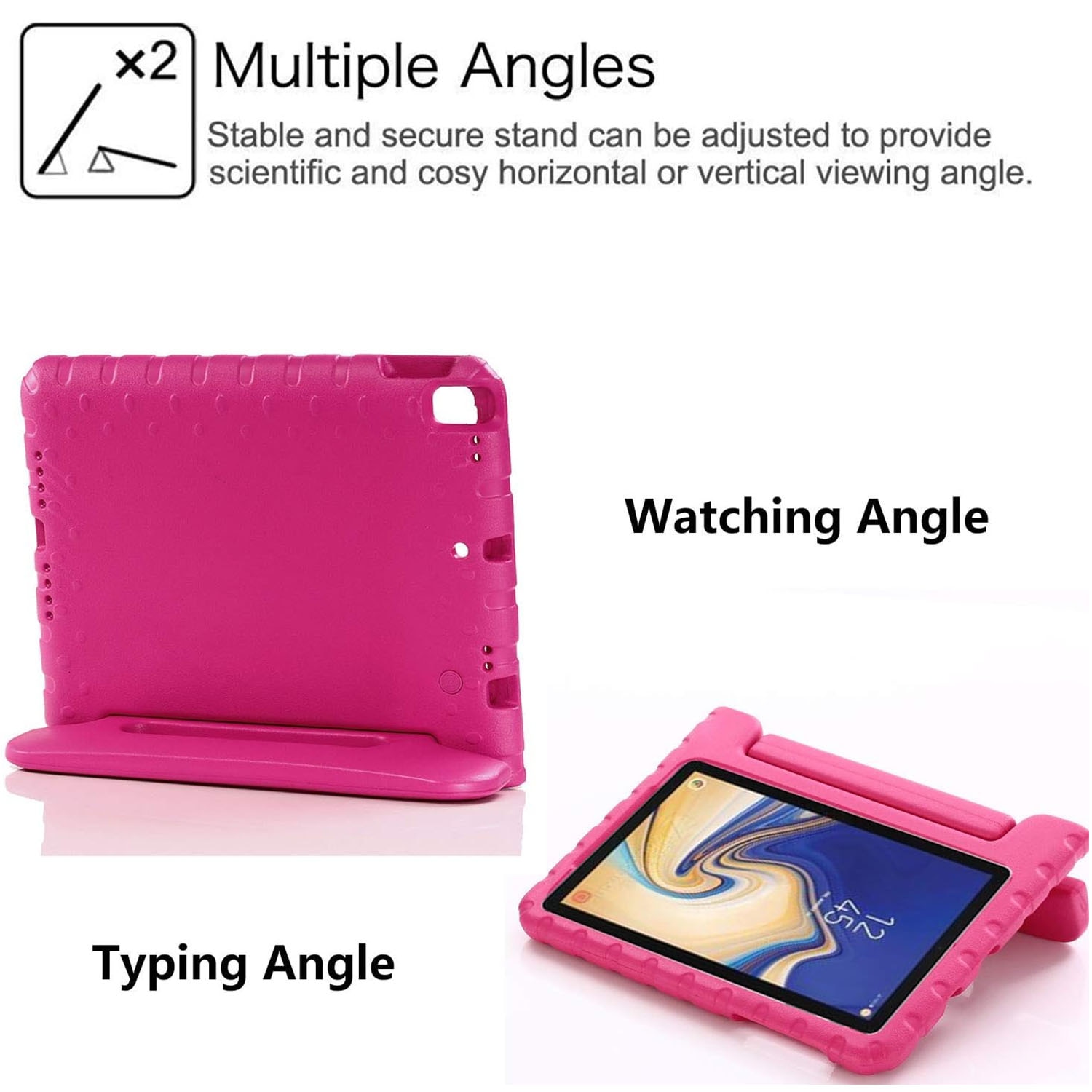 Coque EVA antichoc pour enfants Apple iPad 10.2 7th Gen (2019), Rose