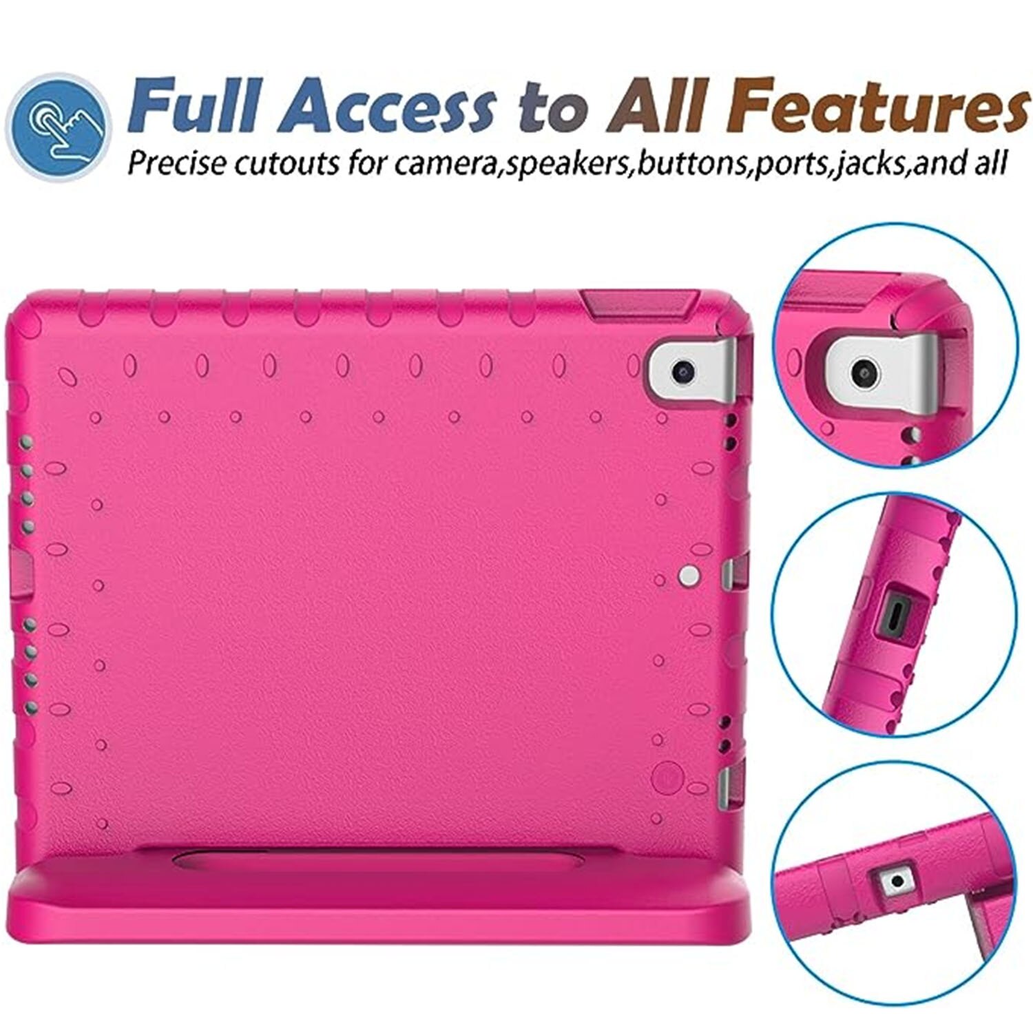 Coque EVA antichoc pour enfants Apple iPad 10.2 7th Gen (2019), Rose