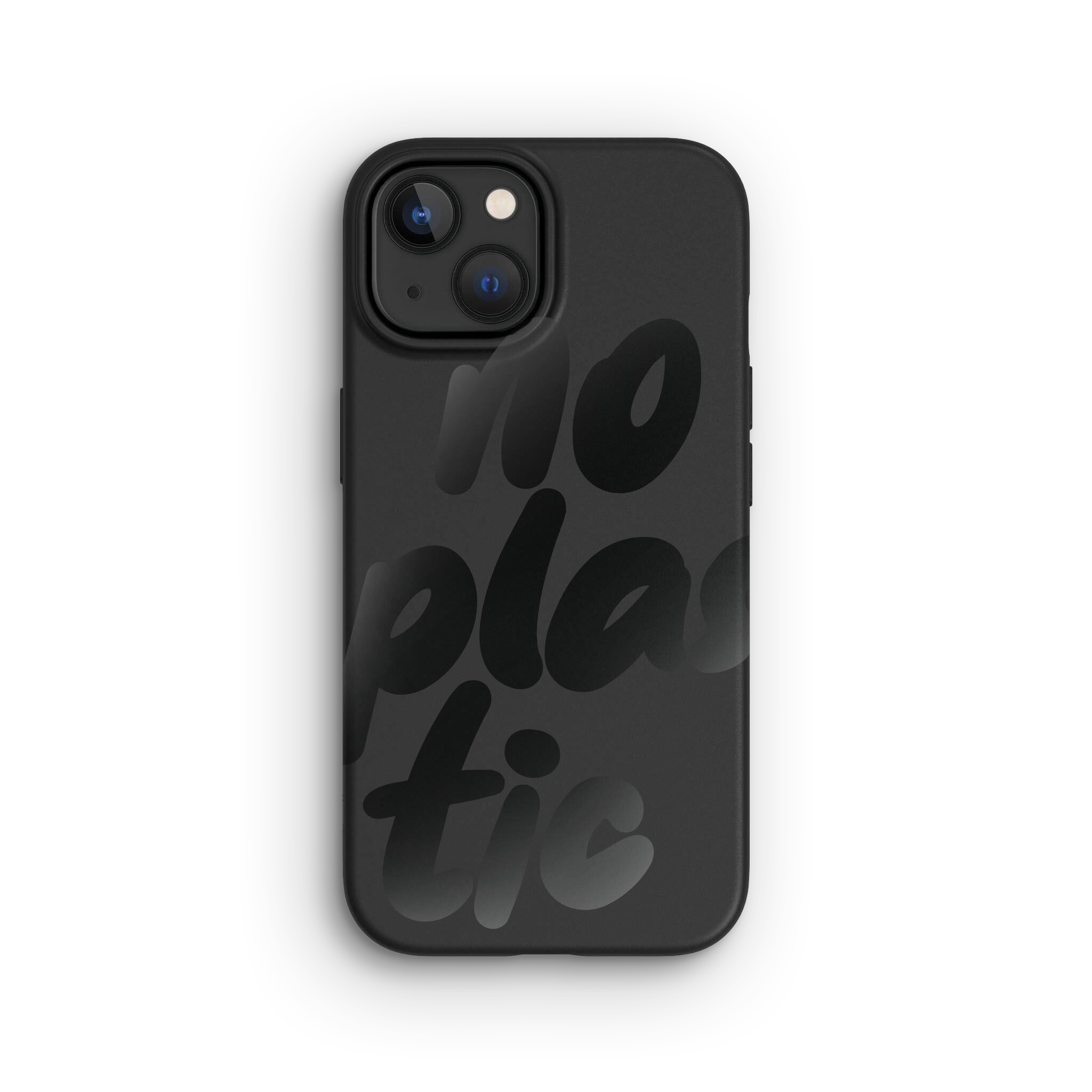 Coque pour iPhone 15, No Plastic Black
