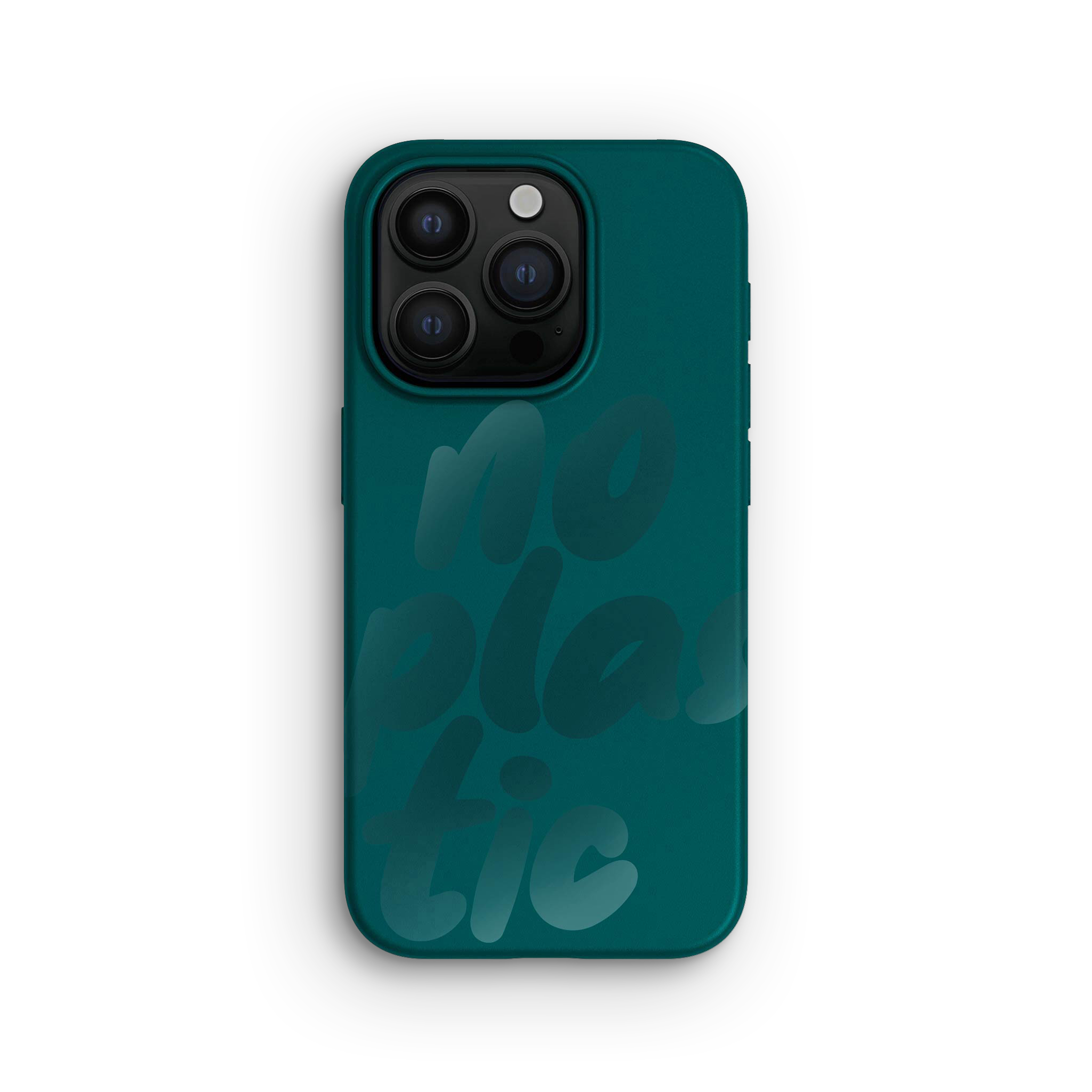 Coque pour iPhone 15 Pro, No Plastic Tropical Green