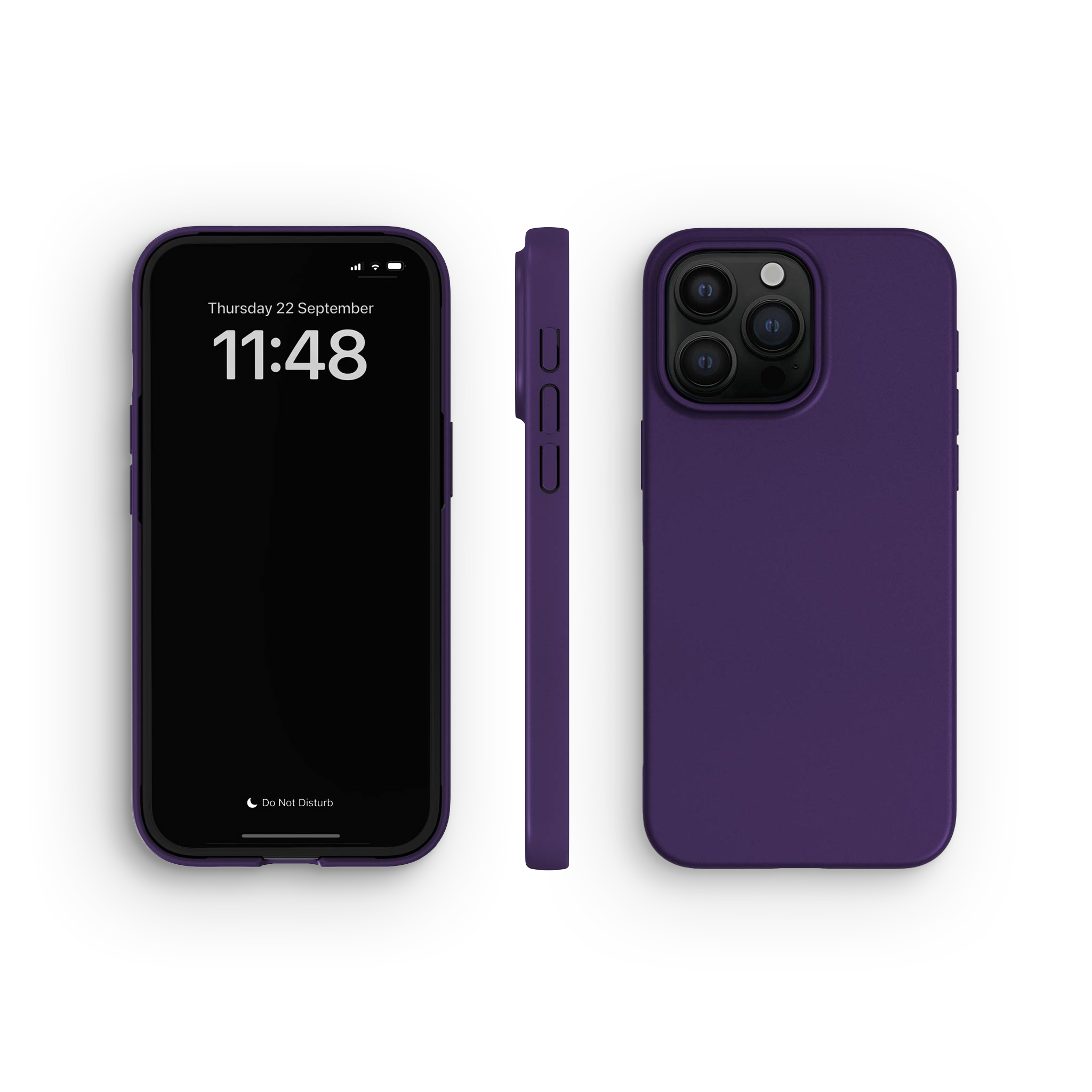 Coque pour iPhone 15 Pro Max, Blackberry Purple