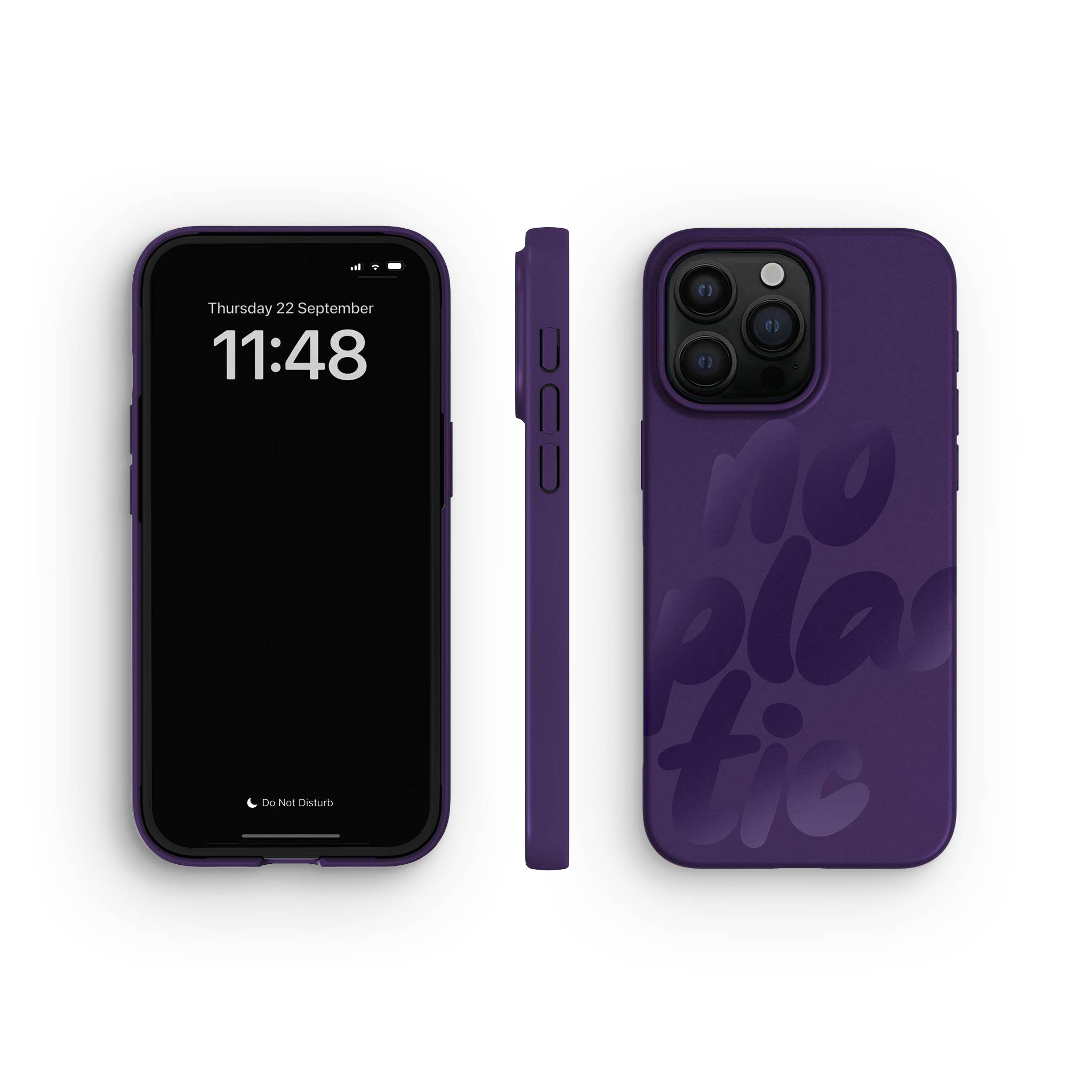 Coque pour iPhone 15 Pro Max, No Plastic Blackberry Purple