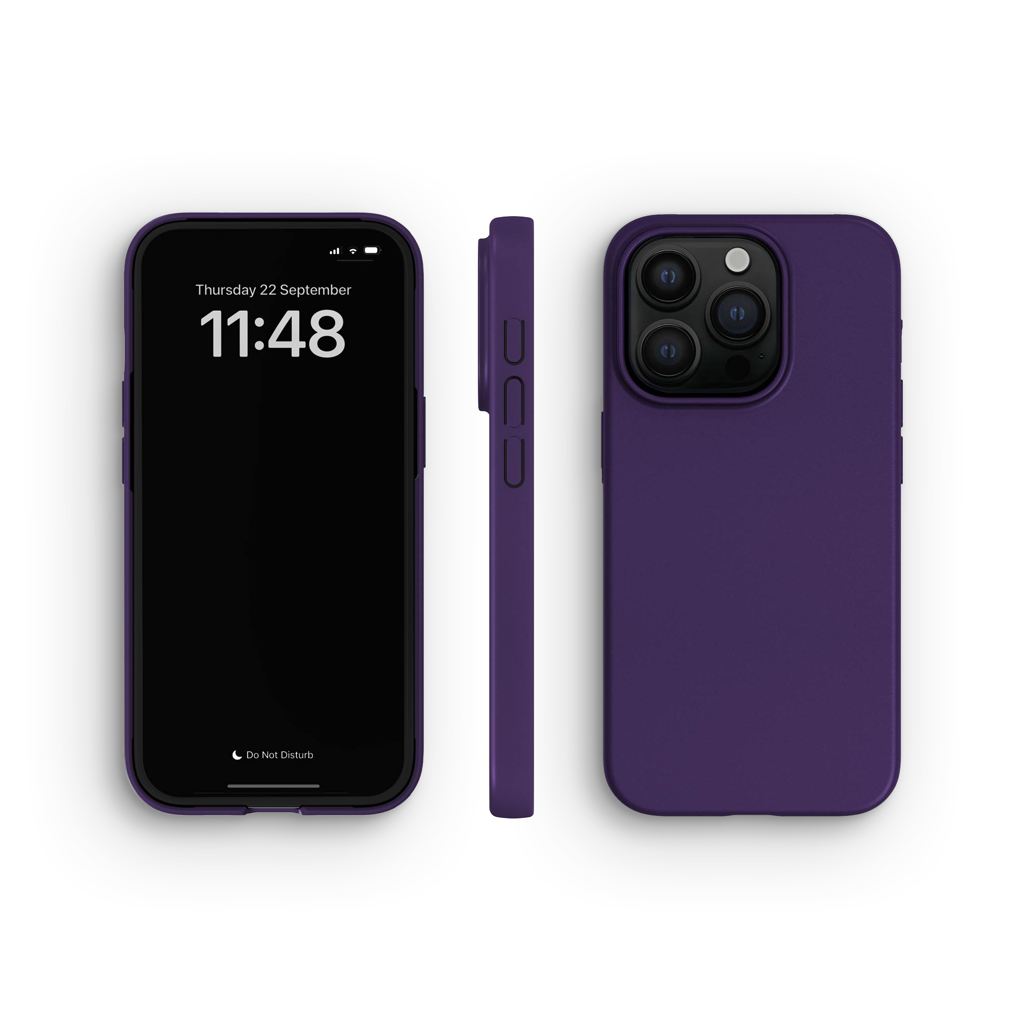 Coque pour iPhone 15 Pro, Blackberry Purple