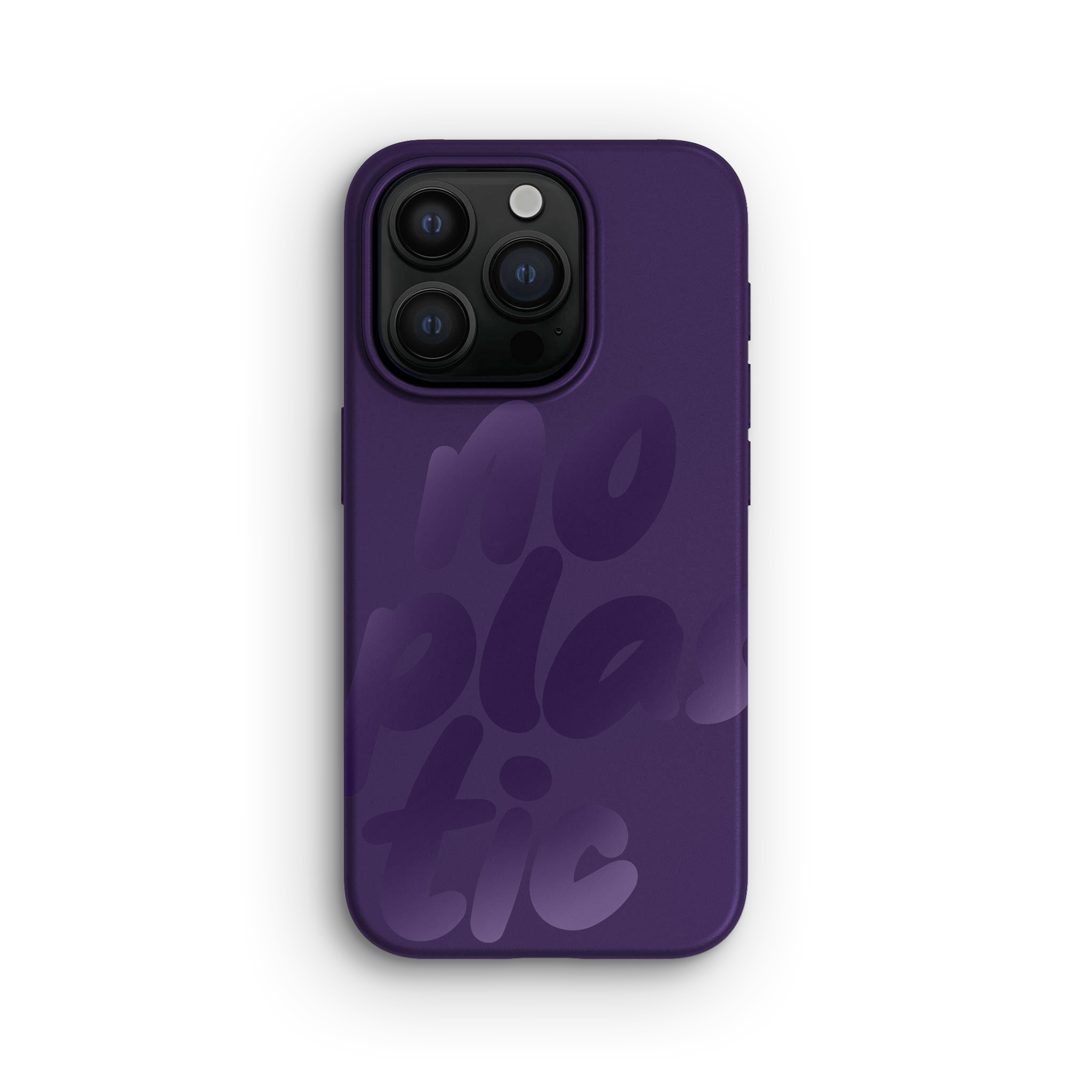 Coque pour iPhone 15 Pro, No Plastic Blackberry Purple