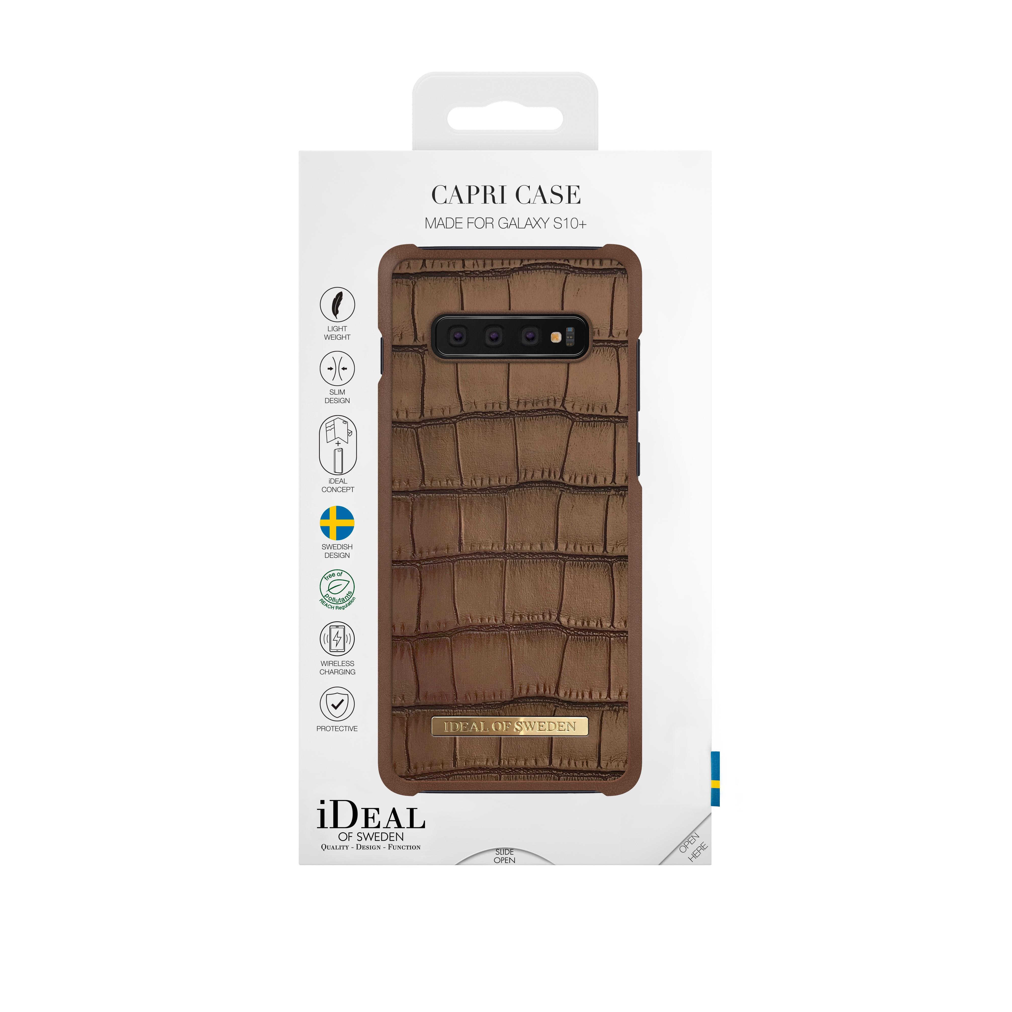 Coque Capri Samsung Galaxy S10 Plus Brown