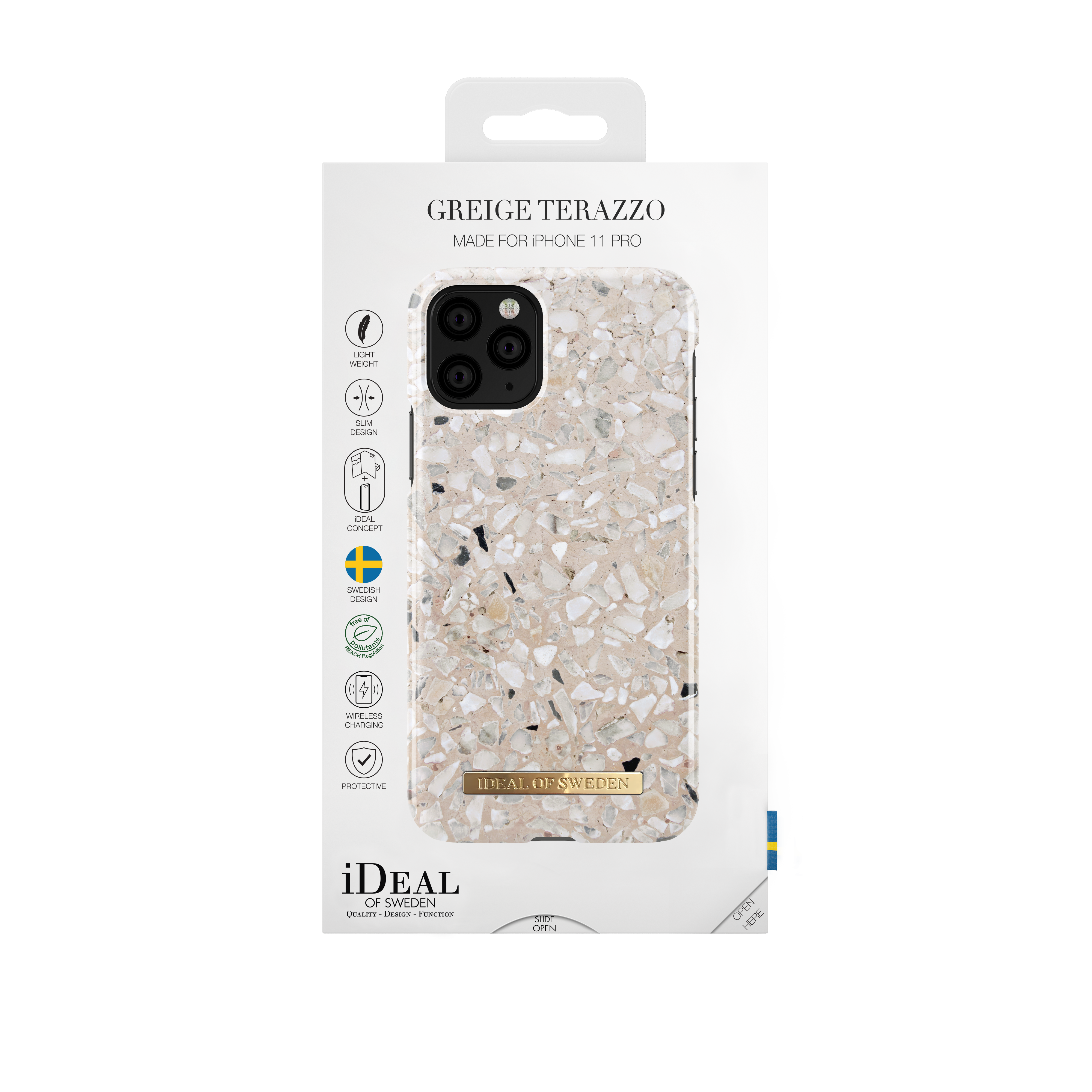 Coque Fashion Case iPhone 11 Pro Greige Terazzo