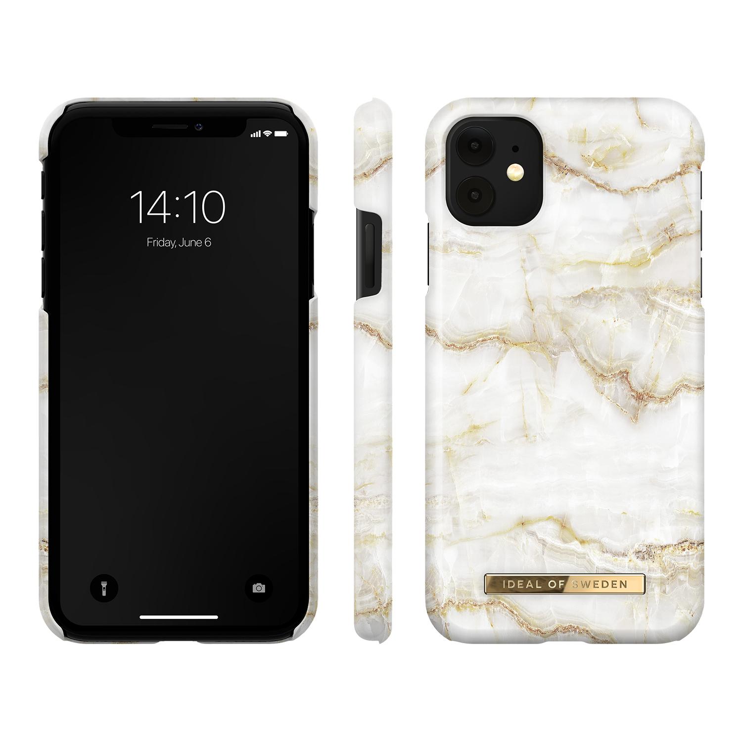 Coque Fashion Case iPhone 11 Golden Pearl Marble