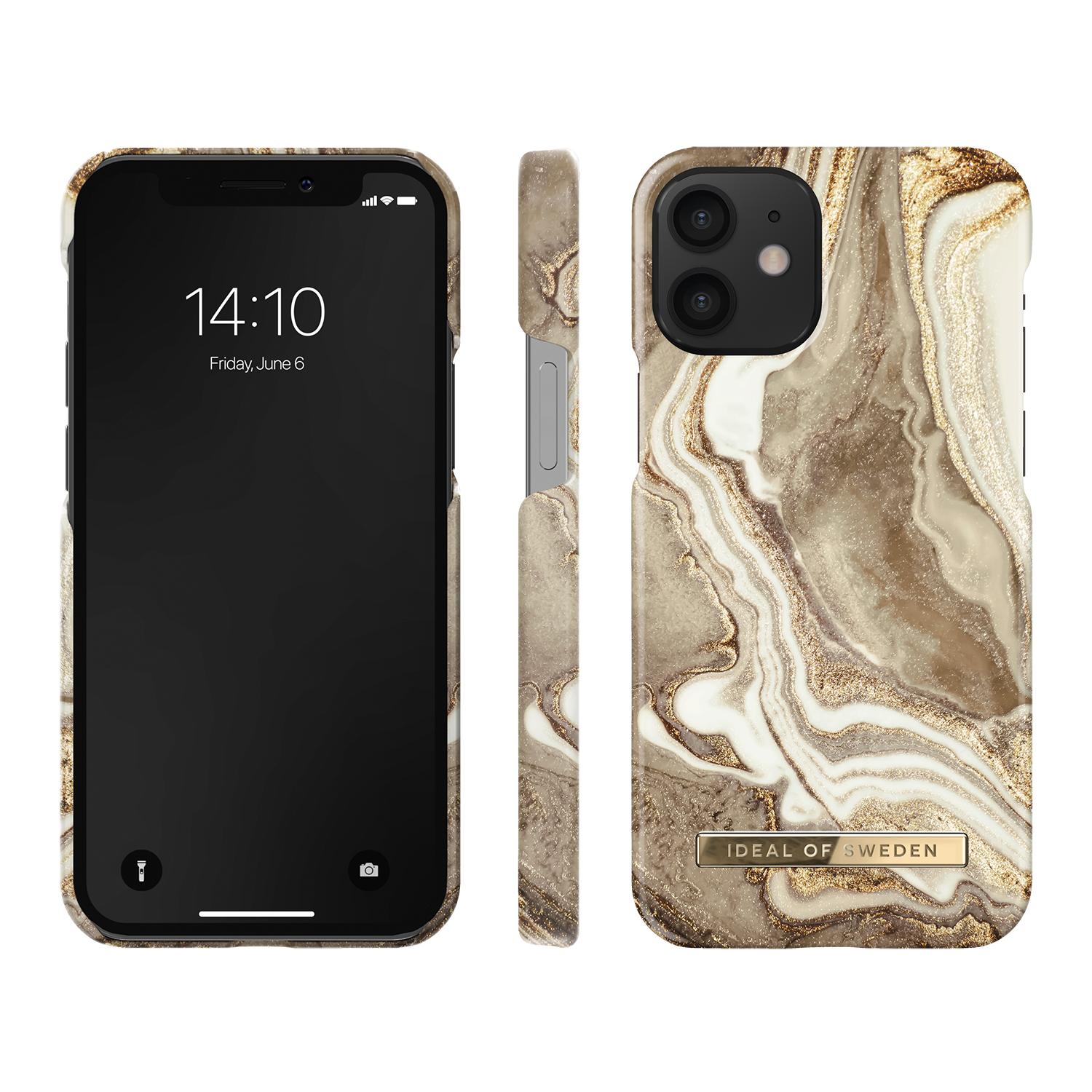 Coque Fashion Case iPhone 12 Mini Golden Sand Marble