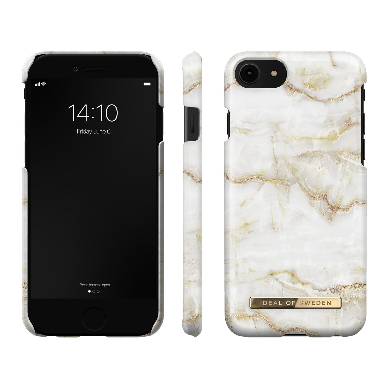 Coque Fashion Case iPhone 7/8/SE Golden Pearl Marble