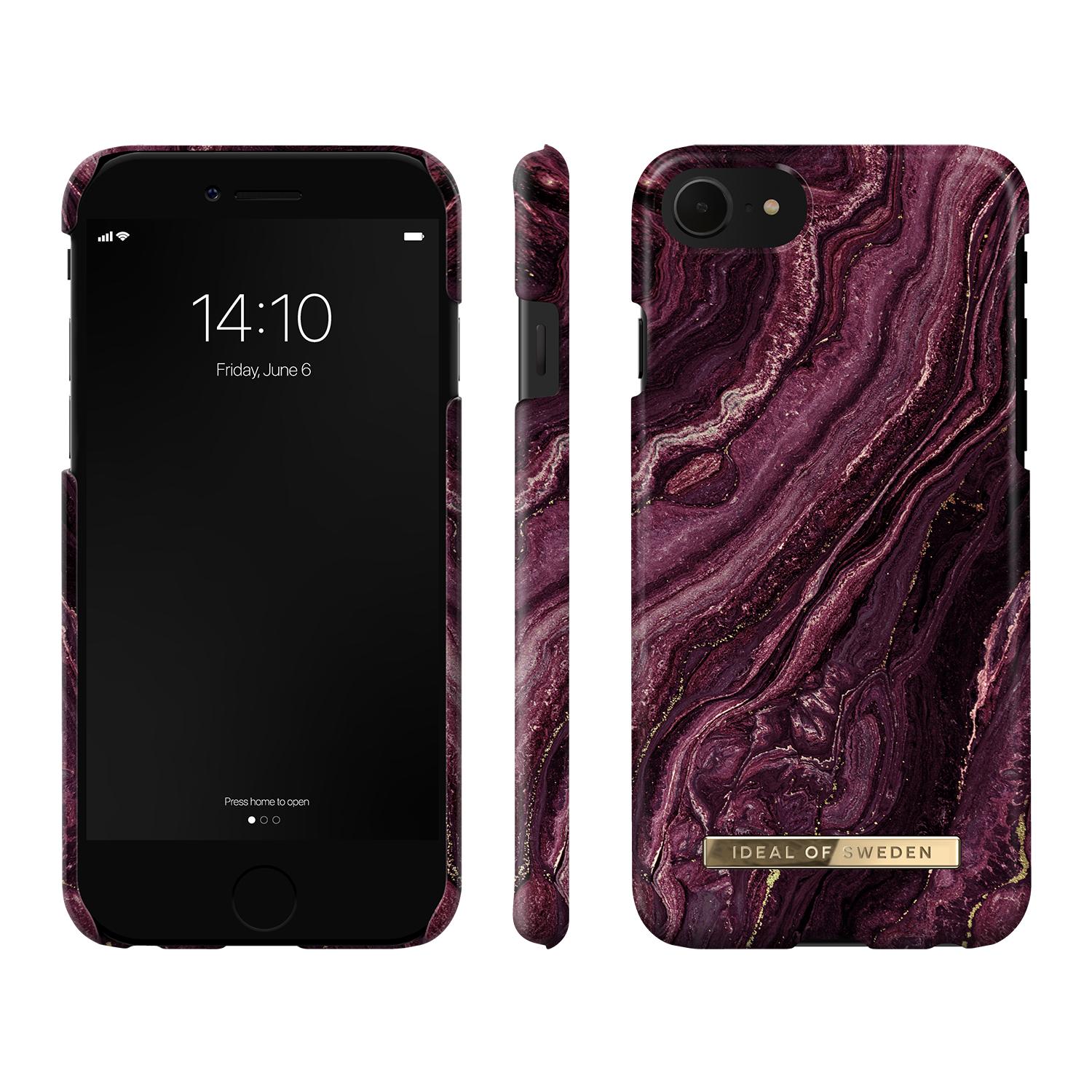 Coque Fashion Case iPhone 7/8/SE Golden Plum