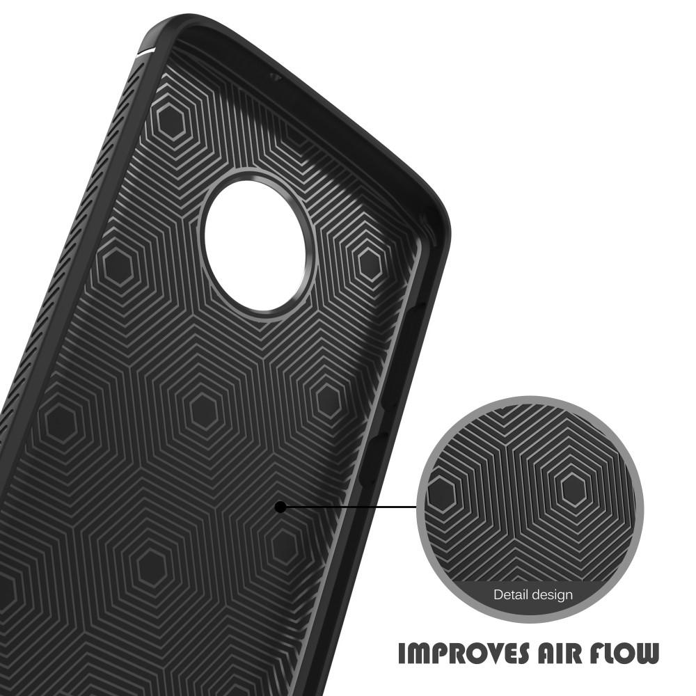 Gentry Series Leather TPU Case Motorola Moto G6 Black