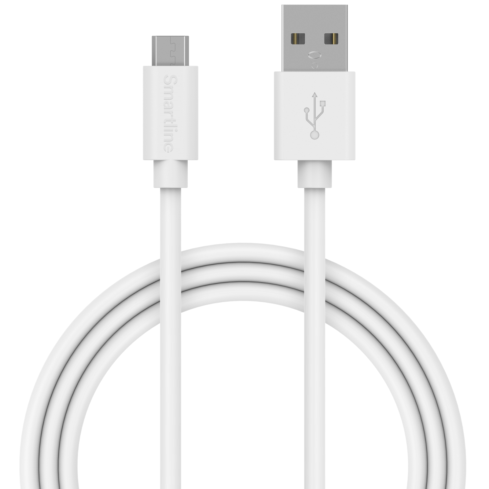Câble USB-A vers MicroUSB 1 mètre Blanc