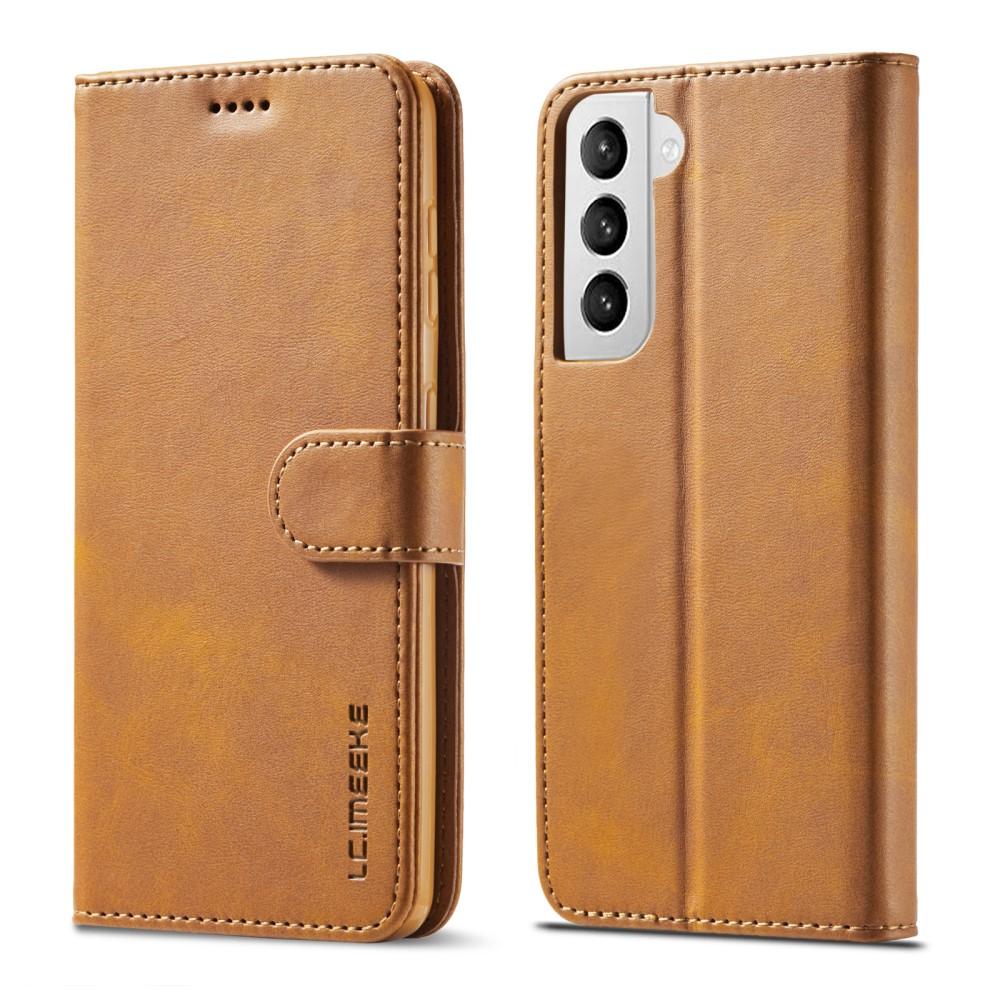 Étui portefeuille Samsung Galaxy S21 Cognac