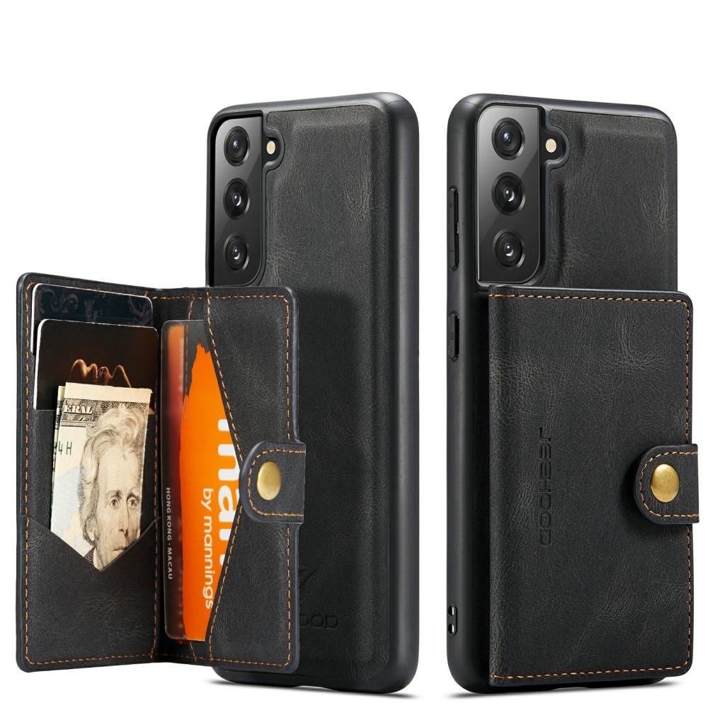 Coque Magnetic Wallet Card Case Samsung Galaxy S21 Black
