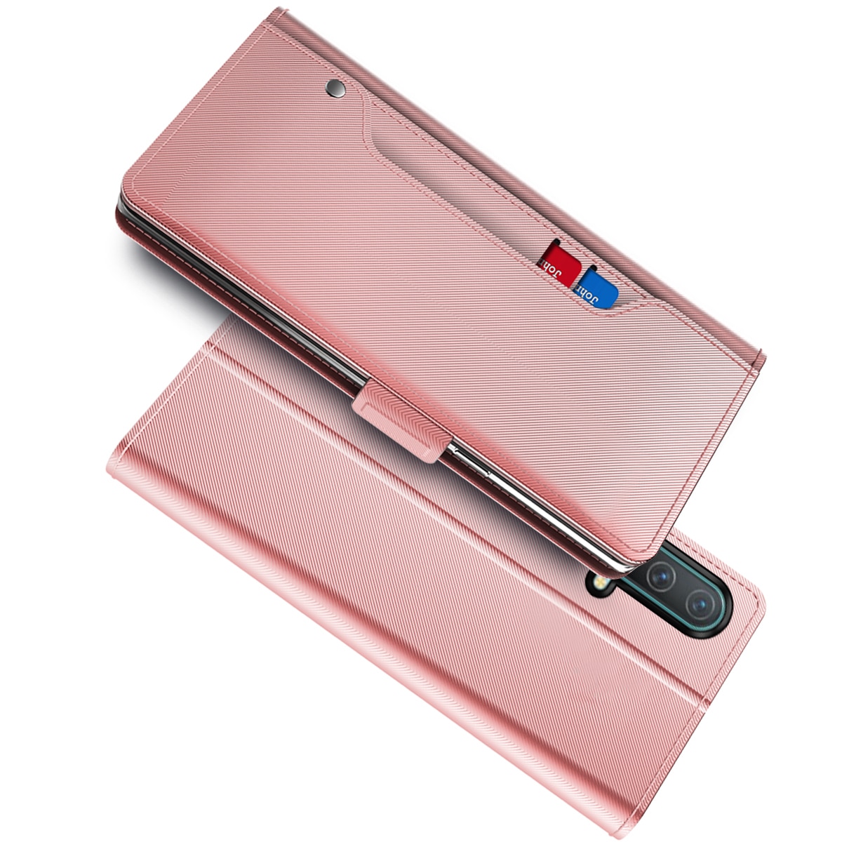 Étui portefeuille Miroir OnePlus Nord CE 5G Pink Gold