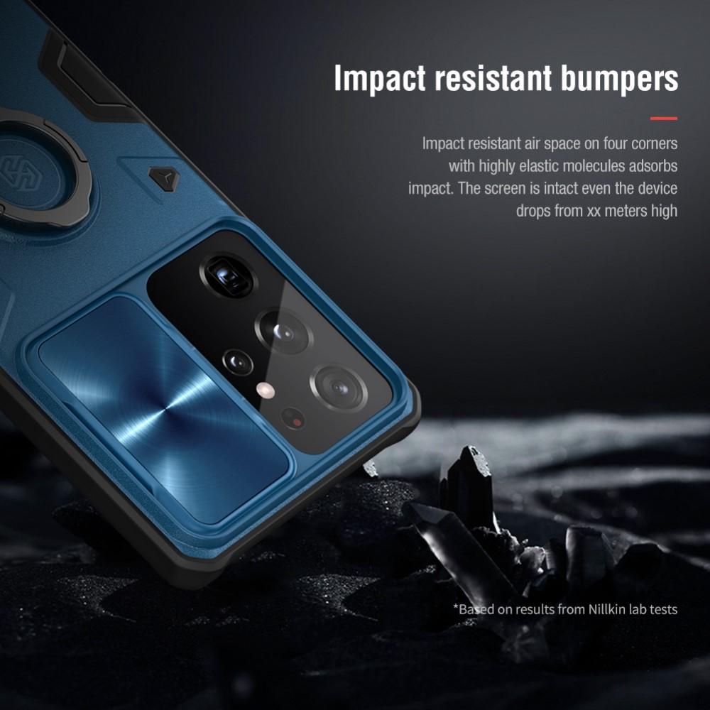 Coque CamShield Armor Samsung Galaxy S21 Ultra Bleu