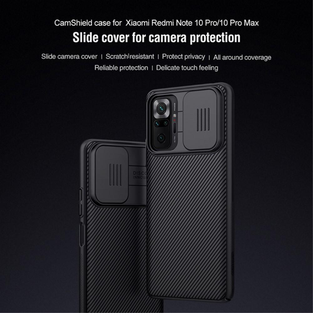 Coque CamShield Xiaomi Redmi Note 10 Pro/Redmi Note 10 Pro Max, Noir