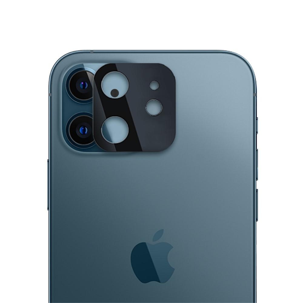 Protection d'écran + Protection pour lentille iPhone 12 Noir