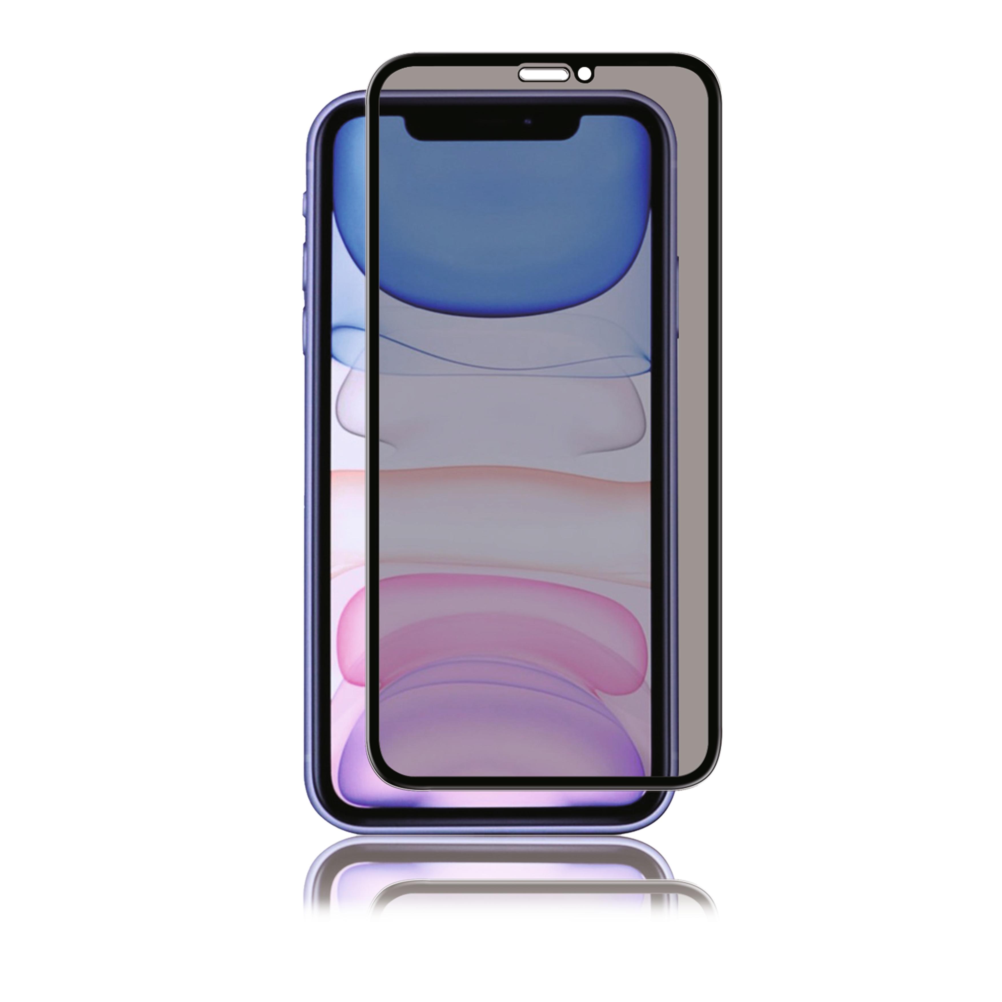 Full-Fit Privacy Glass iPhone 11/XR Noir