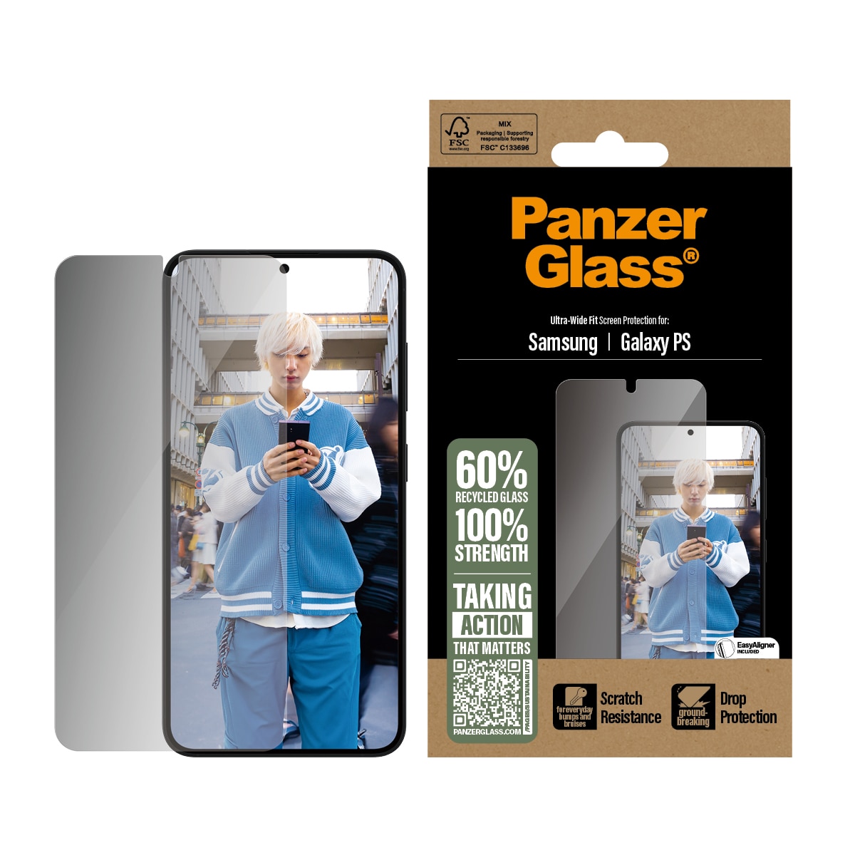 Samsung Galaxy S25 Edge Privacy Screen Protector (with EasyAligner) Ultra Wide Fit