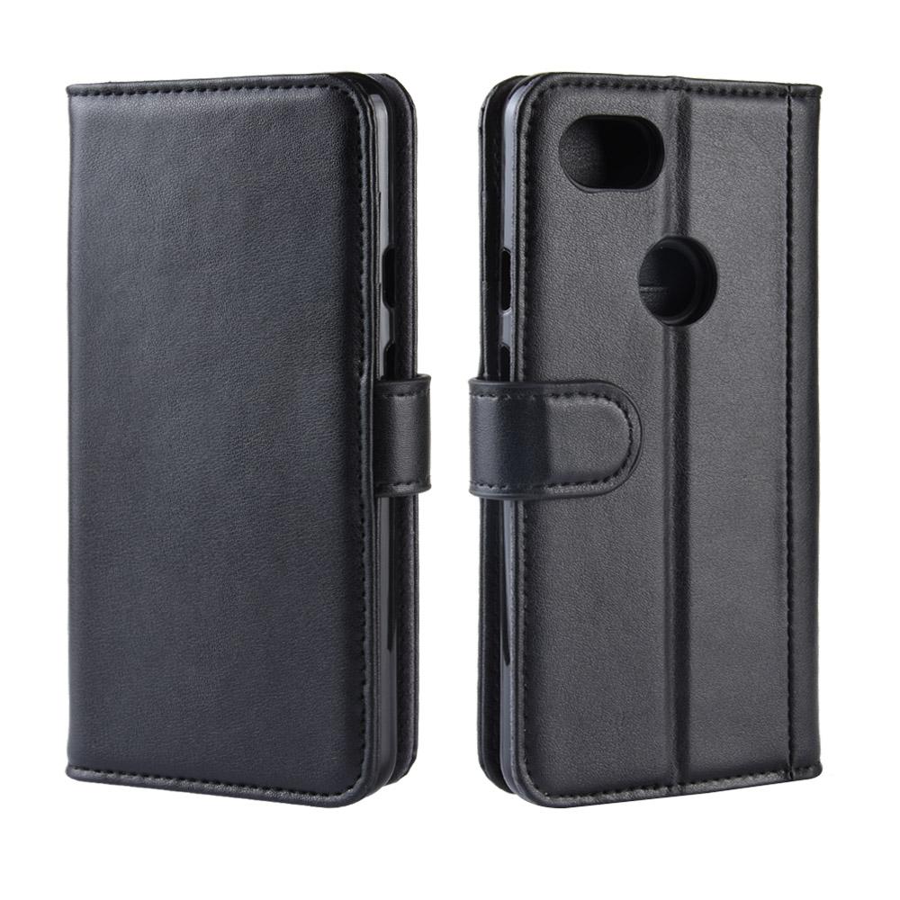 Étui en cuir veritable Google Pixel 3a, Noir
