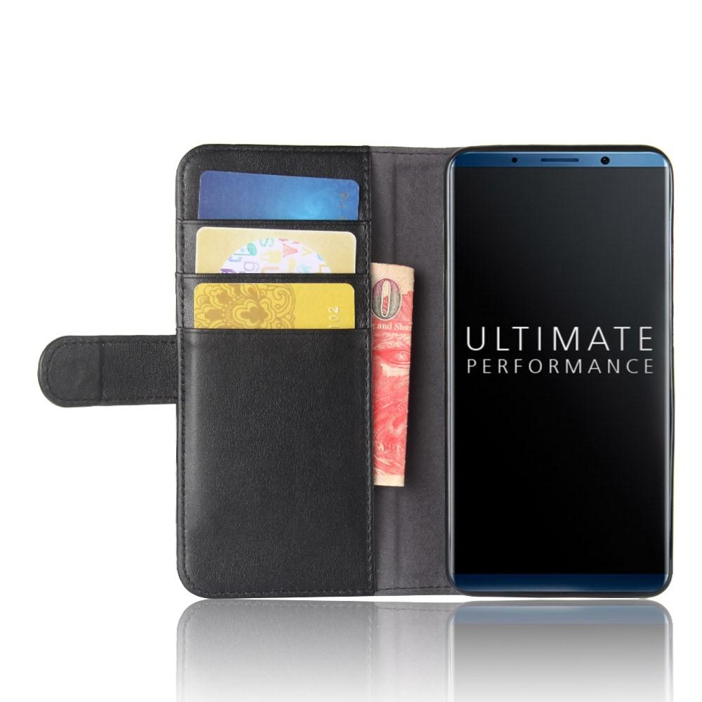 Étui en cuir veritable Huawei Mate 10 Pro, Noir