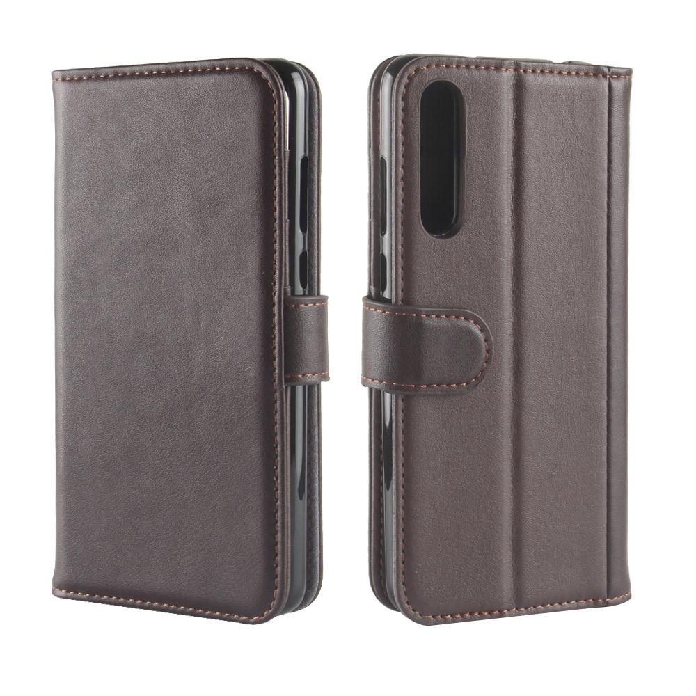 Étui en cuir veritable Huawei P20 Pro, Marron