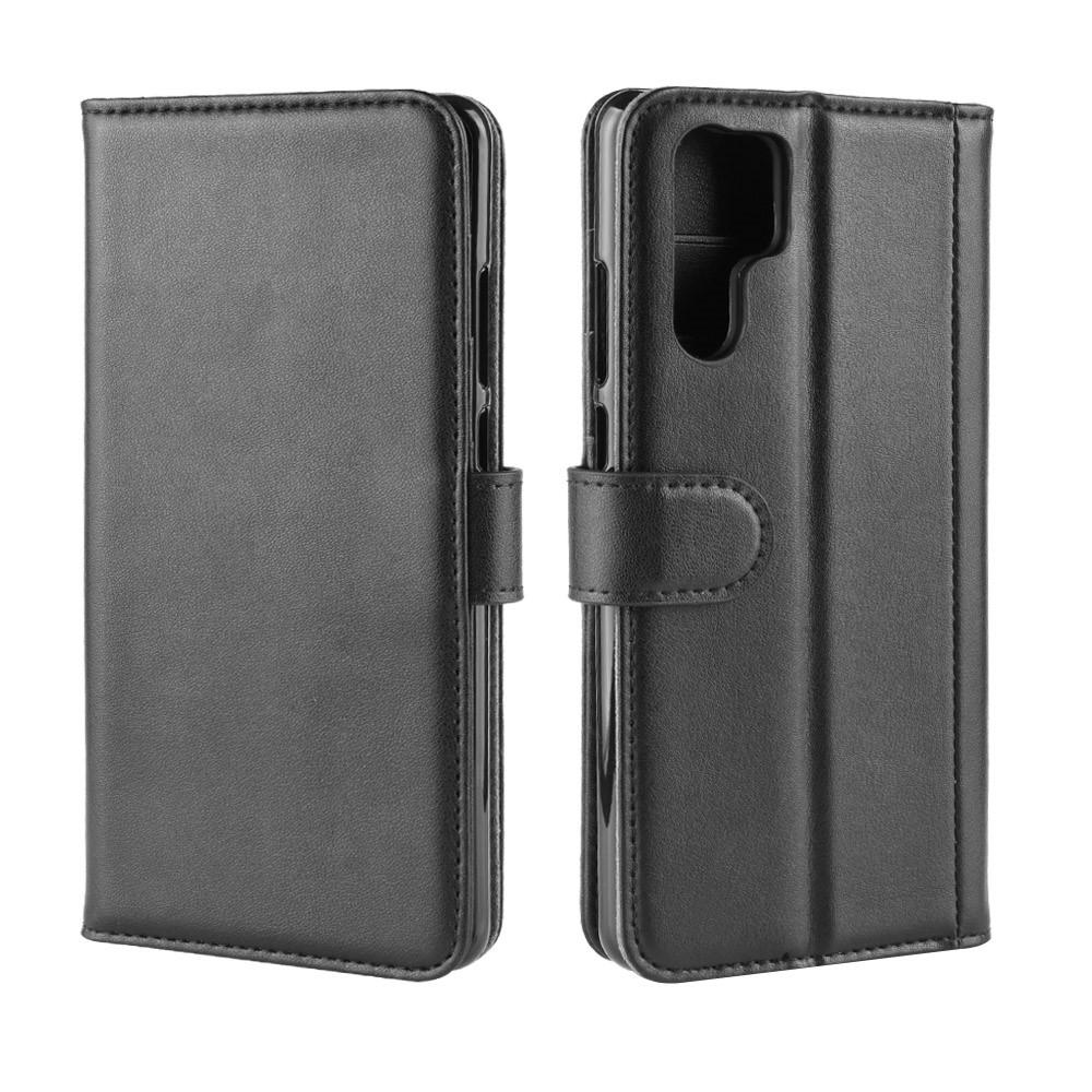 Étui en cuir veritable Huawei P30 Pro, Noir