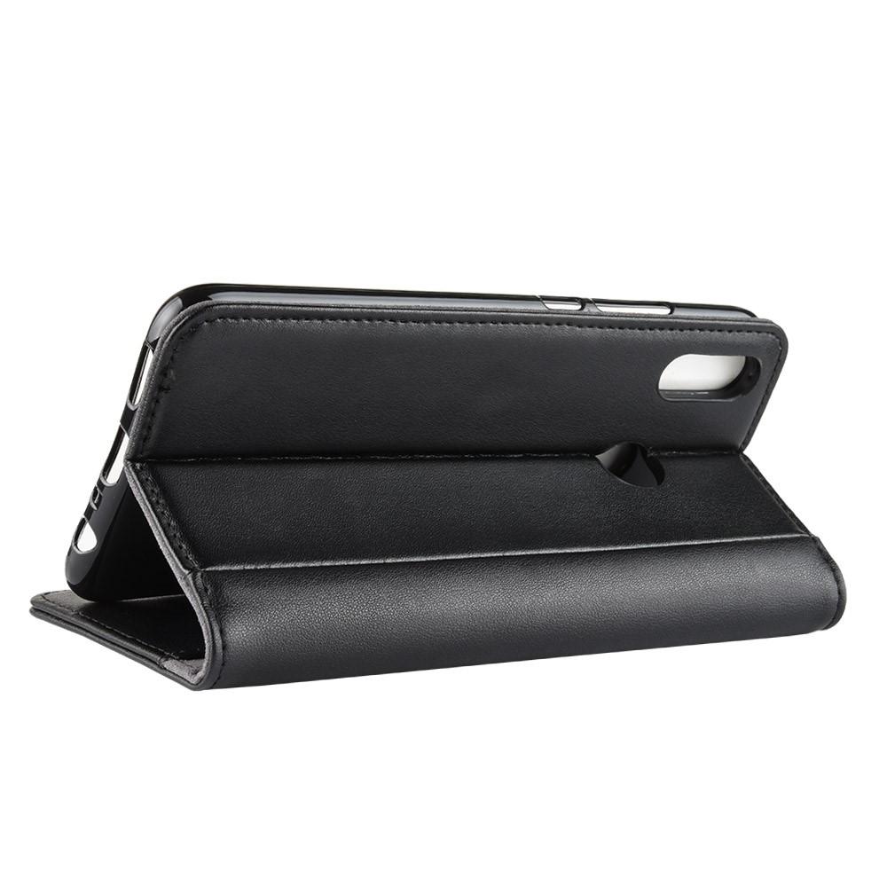Étui en cuir veritable Huawei P Smart 2019, Noir