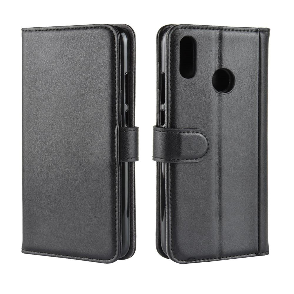 Étui en cuir veritable Huawei P Smart 2019, Noir