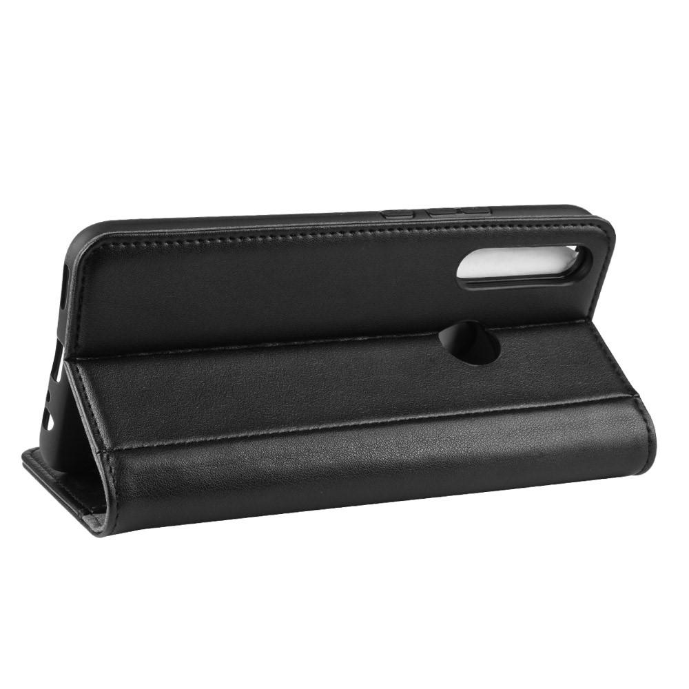 Étui en cuir veritable Huawei P Smart Z, Noir