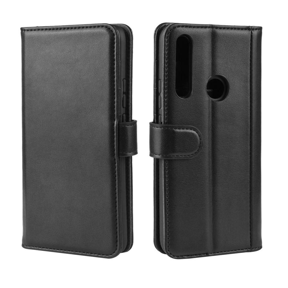 Étui en cuir veritable Huawei P Smart Z, Noir