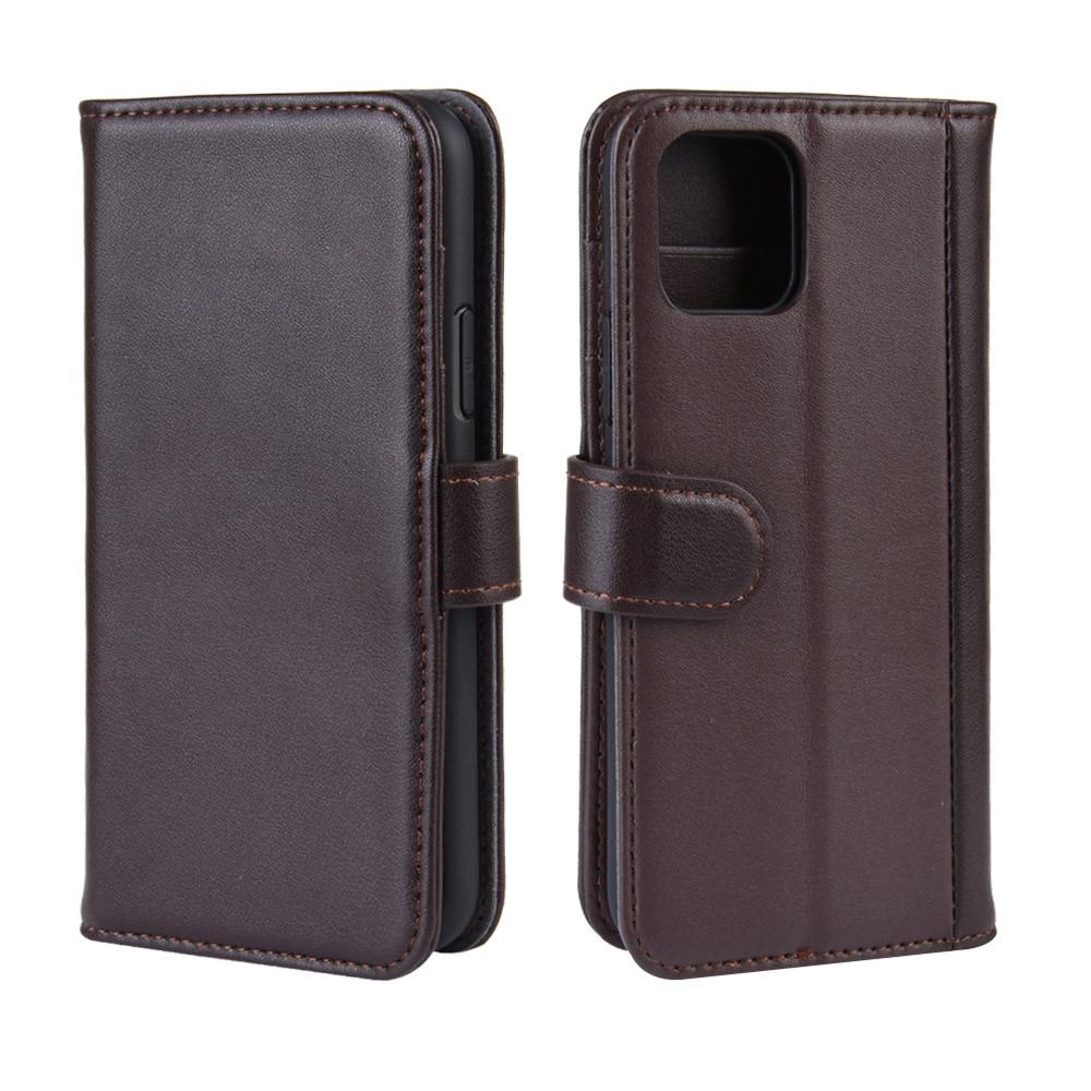 Étui en cuir veritable iPhone 11, Marron