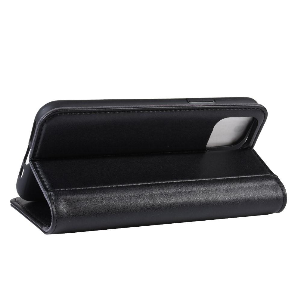 Étui en cuir veritable iPhone 11 Pro Max, Noir