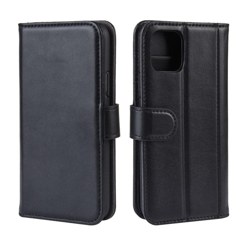 Étui en cuir veritable iPhone 11 Pro Max, Noir