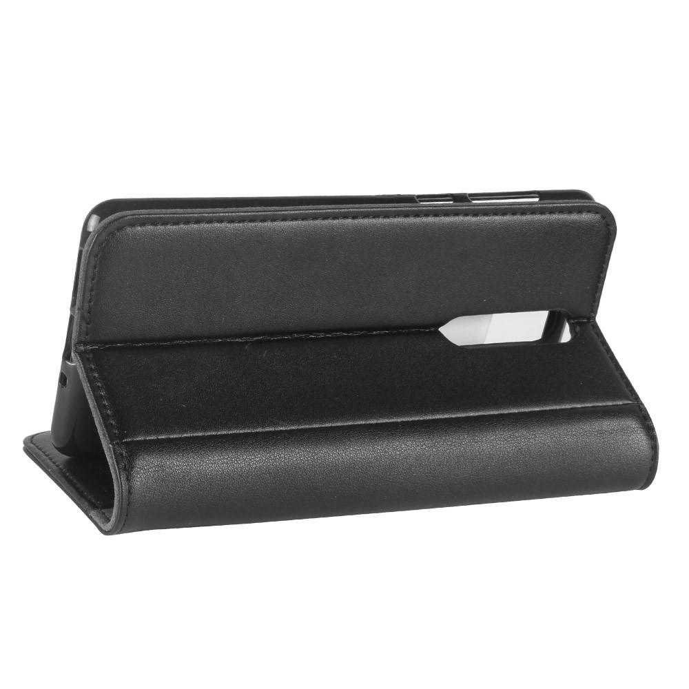 Étui en cuir veritable Nokia 8, Noir